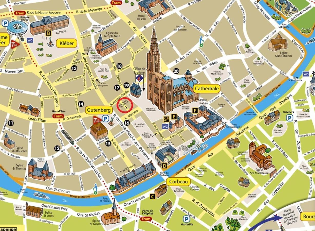 Suite Privative 43M2 - Les Tailleurs A 120M De La Cathedrale Strasbourg Luaran gambar