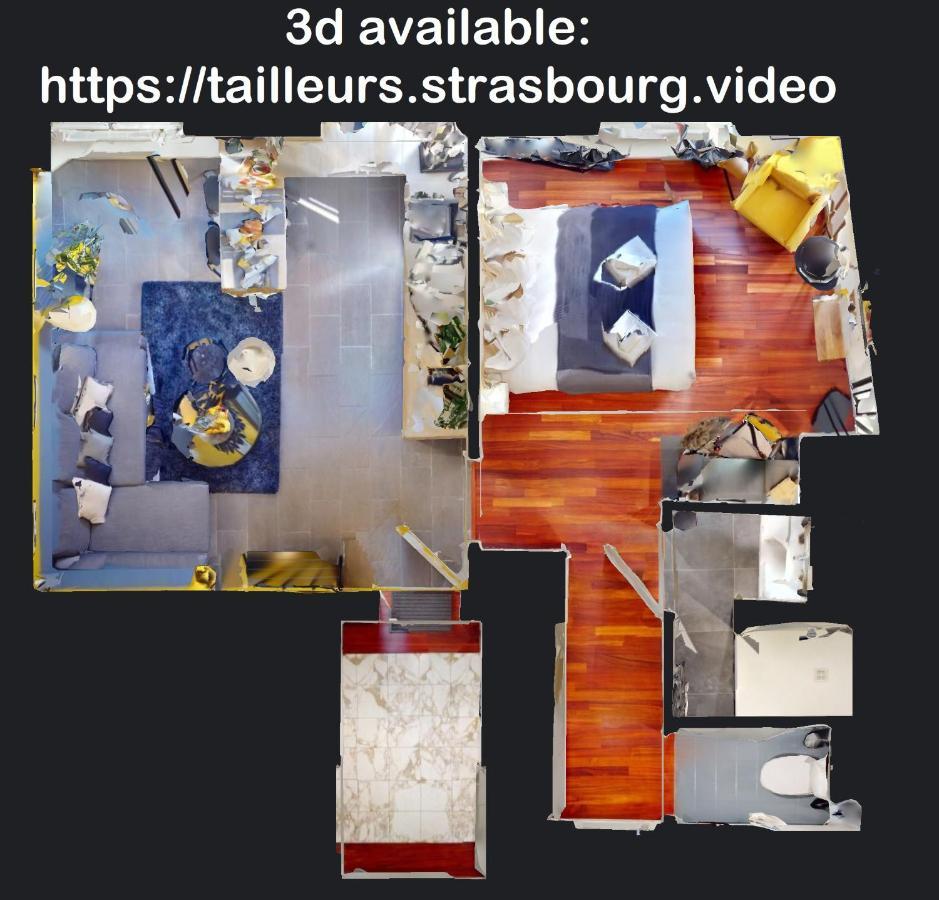 Suite Privative 43M2 - Les Tailleurs A 120M De La Cathedrale Strasbourg Luaran gambar